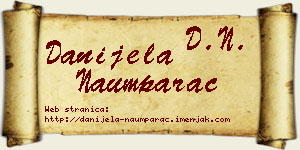 Danijela Naumparac vizit kartica